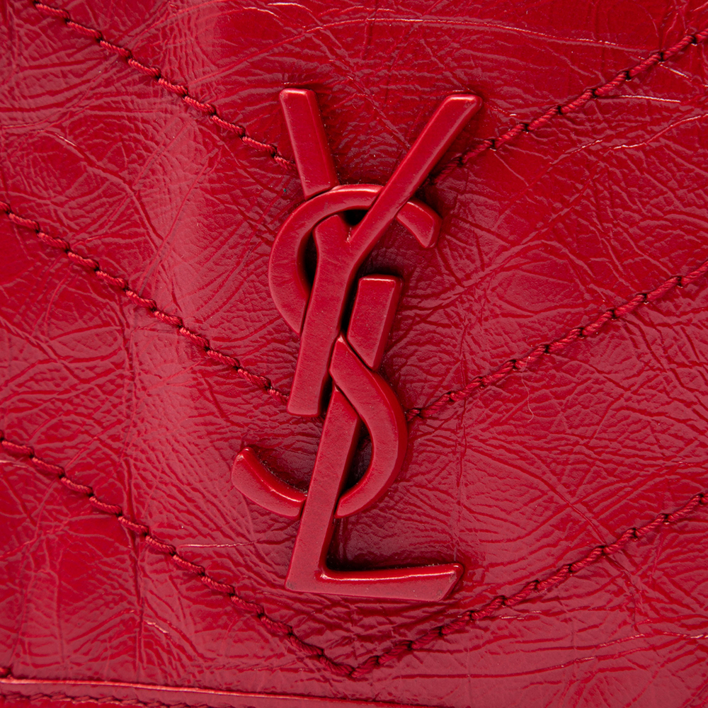 Pre-Loved Saint Laurent Crinkled Calfskin Niki Wallet on Chain - Picture 5 of 6